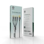 کابل 3در1 شفاف گرین لاین TRANSPARENT 3IN1