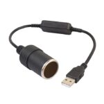 کابل تبدیل USB به فندکی خودرو